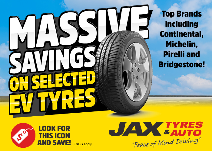 MASSIVE SAVINGS on selected EV tyres