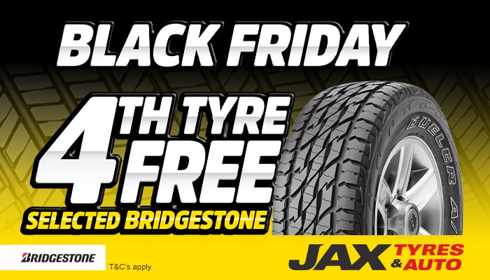 BLACK FRIDAY Bridgestone - Buy 4 and get the 4th tyre FREE