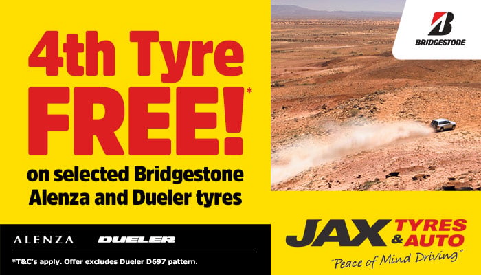 Bridgestone - Buy 4 and get the 4th tyre FREE