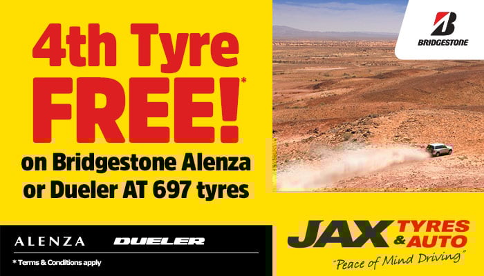 Bridgestone - Buy 4 and get the 4th tyre FREE