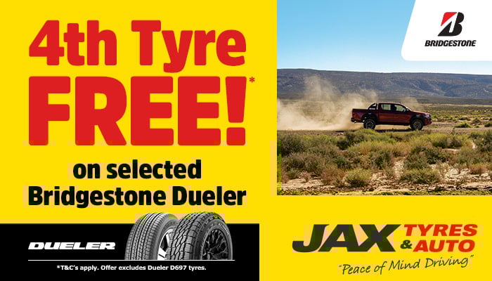 Bridgestone - Buy 4 and get the 4th tyre FREE