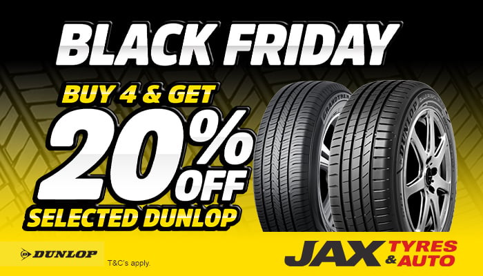 BLACK FRIDAY Dunlop - Buy 4 and get 20% OFF