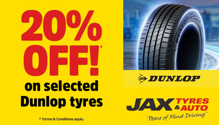 Dunlop - Buy 4 and get 20% OFF