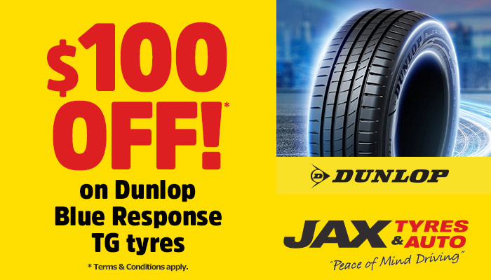 Dunlop - $100 Cashback