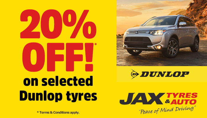 Dunlop - Buy 4 and get 20% OFF