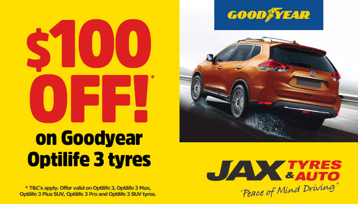 Goodyear – $100 Cashback