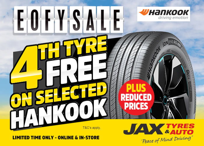 EOFY Hankook - Buy 4 and get the 4th FREE