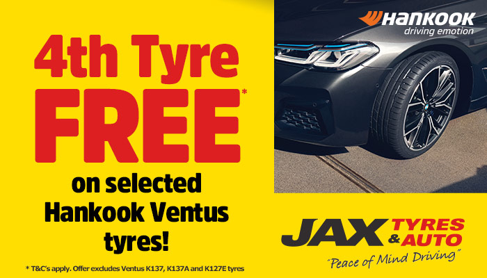 Hankook - Buy 4 and get the 4th tyre FREE