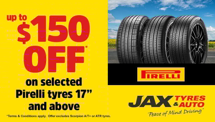 Pirelli - Up to $150 Cashback