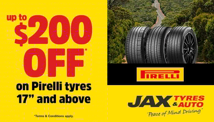 Pirelli - Up to $200 Cashback