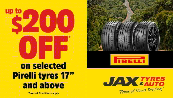 Pirelli - Up to $200 Cashback