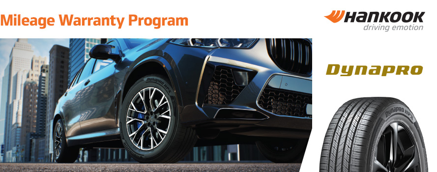 Hankook Dynapro Mileage Warranty Program
