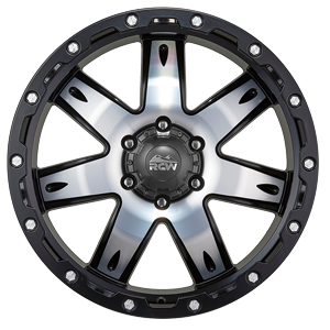 RCW Bedrock - Satin Black Machined Centre from JAX Tyres