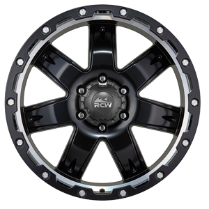 RCW Bedrock - Satin Black Machined Undercut from JAX Tyres