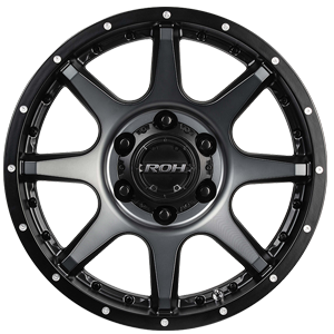 ROH Trophy - Matt Black Tinted Machine Face Black Bolt