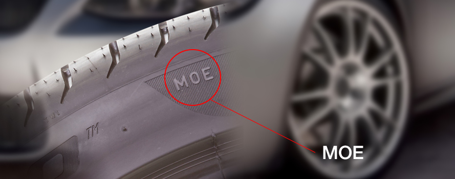 Mercedes Original Equipment Extended Mobility MOE Markings